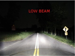 Low Beam on the road